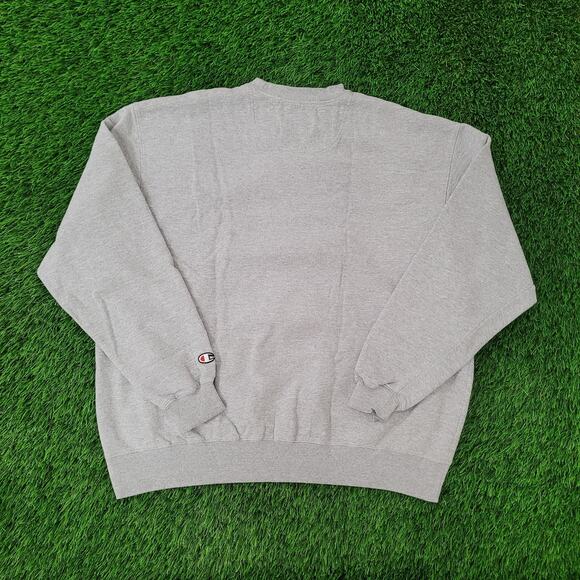 Champion Blank Sweatshirt XL 25x26 Gray Cropped Baggy Boxy - Picture 2 of 14